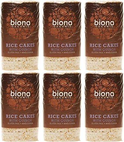 Biona Organic Rice Cakes with Quinoa 100g-12 Pack