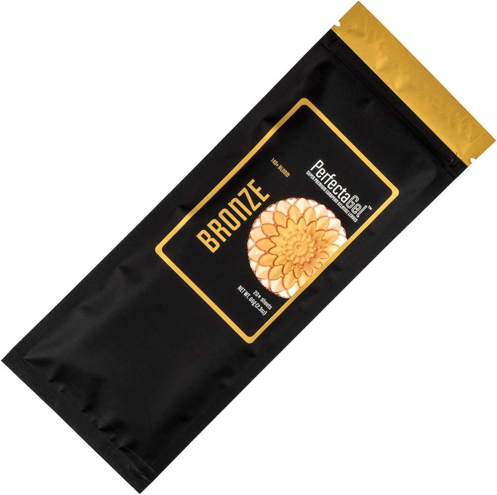 PerfectaGel Bronze Gelatin Sheets (140 Bloom) - 20 Sheets
