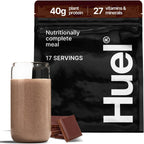 Huel Black Edition | Chocolate 40g Vegan Protein Powder | Nutritionally Complete Meal Replacement | 27 Vitamins and Minerals, Gluten Free | 17 Servings