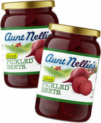 Aunt Nellie’s Sliced Pickled Beets | Tangy, Earthy, Sweet and Delicious | Deep Vibrant Ruby Red-Purple | Grown in the USA | Smoothies, Salads, Side Dishes (16oz, 2-Pack)