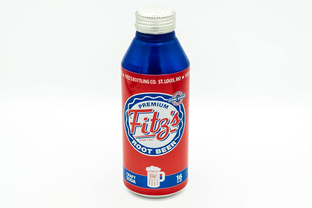 4 Pack of Fitz's Premium Root Beer Craft Soda (16 fl oz) Made With Cane Sugar