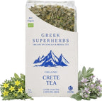 CRETE Tea | Greek Energy Loose Herbal Tea | Dittany of Crete, Sage, Tribulus | 100% ORGANIC, Caffeine Free, Natural, Earthy Flavor | 35G (1.2 OZ)