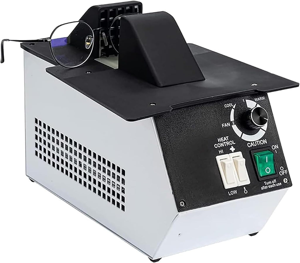 1500W Eyeglasses Frame Heater - Hot and Cold Air Switching, 80℃-130℃ Adjustable Temperature - Ideal for Eyeglasses Frame Processing Industries - Optical Eyeglasses Frame Warmer