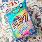 USAOPOLY Flip 7, The Ultimate Blend of Press Your Luck & Strategy, Fast-Paced Addictive Card Game,Quick to Learn & Easy to Teach,Perfect for Game Nights, 3+ Players, Ages 8 & Up, 20 Minutes Play Time