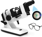 Manual Optical Lensmeter, Portable Focimeter Optometry Machine with External Reading, Measuring Range 0 to ±25D, External Reading 0.125D, Accurate Measurement for Optical Shops, Optician Centers