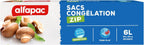 Alfapac Alfapac-20 Large Reinforced Zip Freezer Bags, Transparent, 30 x 42 cm