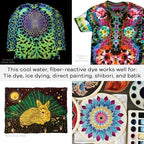 Jacquard Procion MX Tie Dye Powder Golden Yellow, 8 Ounce Jar for Fabric and Clothing | Permanent and Washfast
