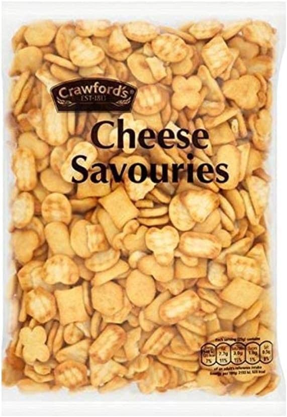 McVitie's Crawford's Cheese Savouries 300G, Crunchy and cheesy snack biscuits, Pack of 3