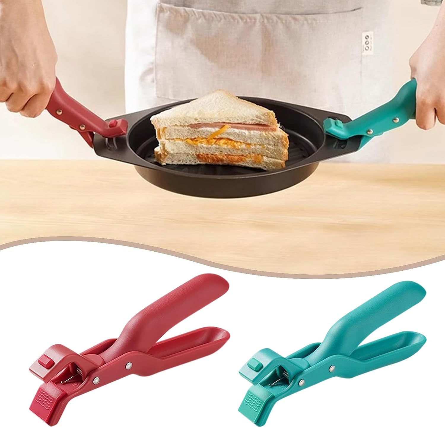 Hot Plate Grippers, Multi-Purpose Anti-Scald Handle for Bowls, Pans & Microwave Dishes, Secure Kitchen Grip for Pizza Pans, Hot Pots & Plates