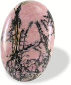 Rhodonite Crystal Palm Stone, Worry Stones, Crystals and Healing Stones, Polished Rocks, Natural Gemstones, Chakra Stones for Healing Crystals Daily Use