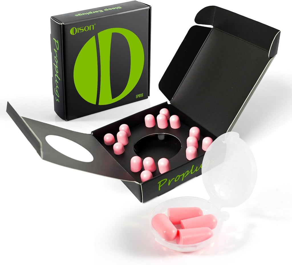 10Pairs Foam Earplugs, Noise Cancelling Ear Plugs for Sleeping Hearing Protection for Shooting Range, Work, Travel,Concert Pink