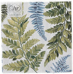 Boston International IHR 3-Ply Lunch Paper Napkins, 6.5 x 6.5-Inches, Arwea White Blue,L847594