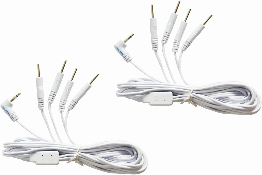 Discount TENS Brand - Replacement Lead Wires, Port Doubler, 2.5mm Plug to Four 2mm Pin Connectors - (Pack of 2)