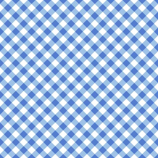 Blue Gingham Edible Cake Cupcake Border Strips Decorations (2.5x10 inch Strips (3))