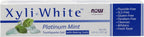 NOW Solutions, Xyliwhite™ Toothpaste Gel, Platinum Mint, Cleanses and Whitens, Fresh Taste, 6.4-Ounce