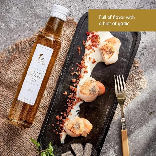 TruffleHunter - White Truffle Oil - Extra Virgin Olive Oil for Cooking & Seasoning - 8.45 Oz