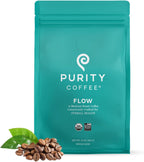 Purity Coffee FLOW Original Medium Roast Whole Bean (12oz Bag) | Specialty-Grade USDA Organic Arabica Blend | Third Party Tested for Mold, Mycotoxins & Pesticides