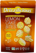 DRIZZILICIOUS Lemon Cake Bites Mini Rice Cakes, 4 OZ