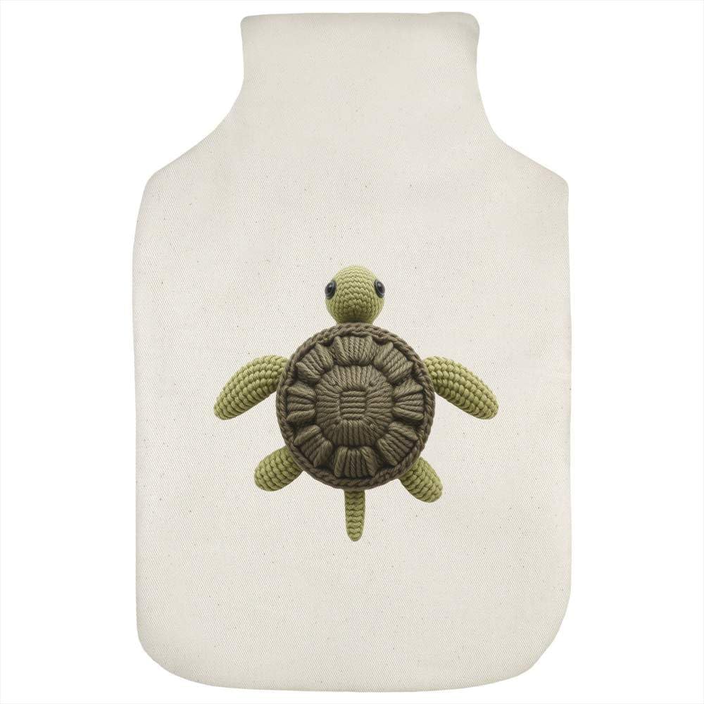 Azeeda 'Knitted Style Turtle' Hot Water Bottle Cover (HW00049297)