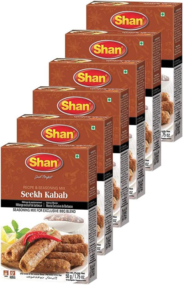 Shan - Seekh Kabab Masala 50g, (Pack of 6)