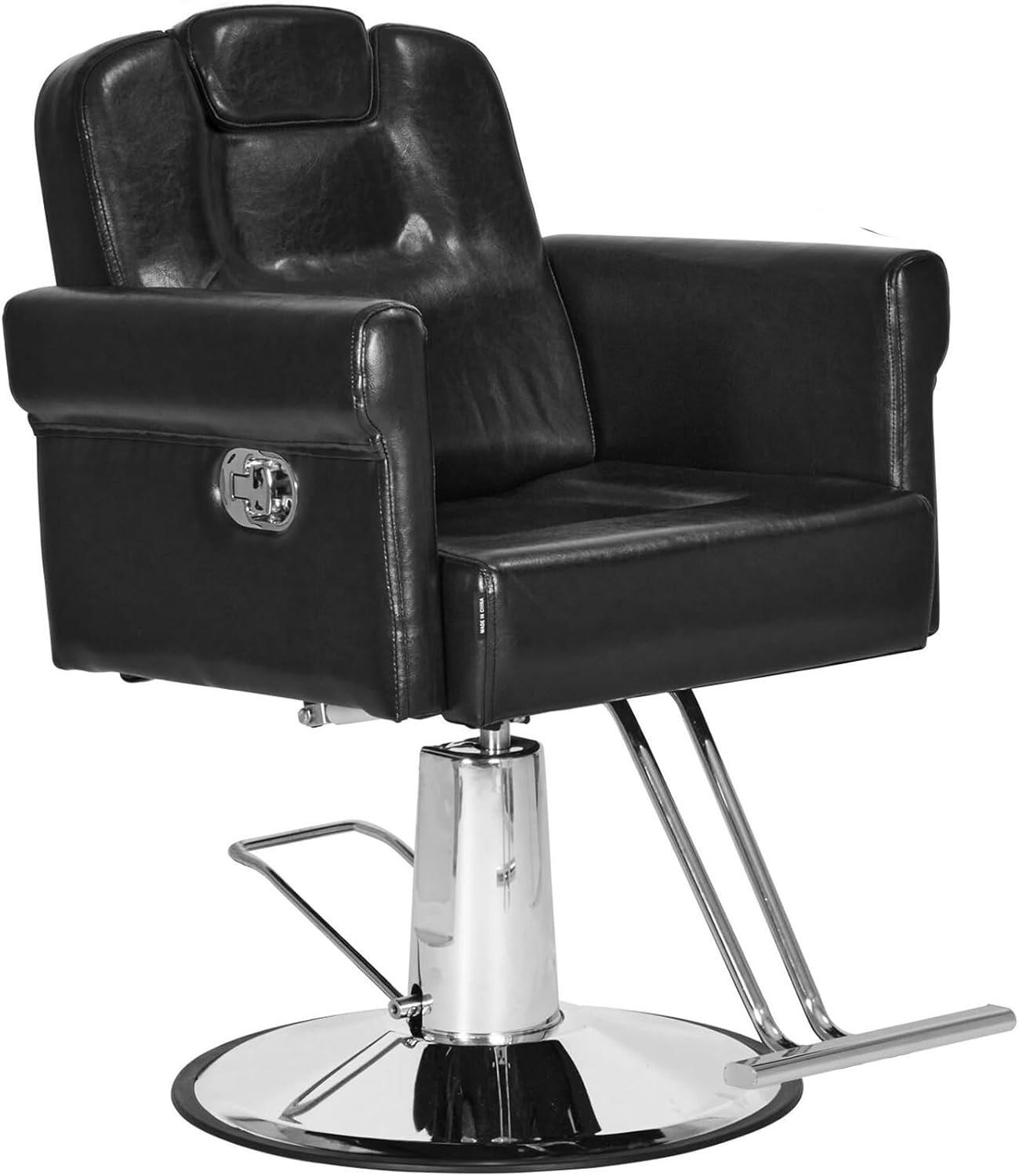 Comie Barber Chair Recliner Salon Chair Hair Spa Chair with Hydraulic Pump, Removable Headrest, Adjustable Height 360 Degrees Swivel for Hair Salon Equipment