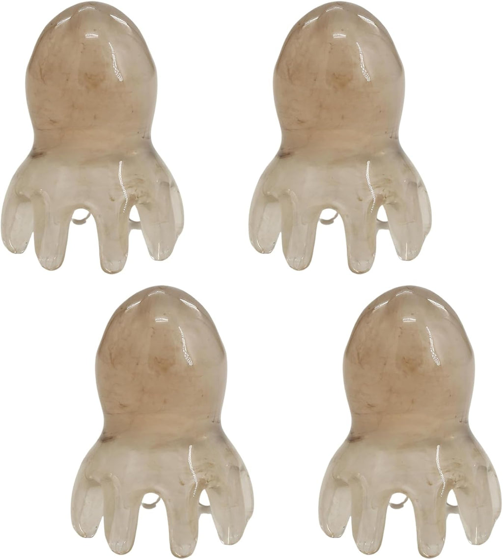 4PCS Scalp Massage Tool, Handheld Octopus Head Massager Scalp, 8 Foot Acupuncture Points for Head and Body Relaxation, Hair Growth