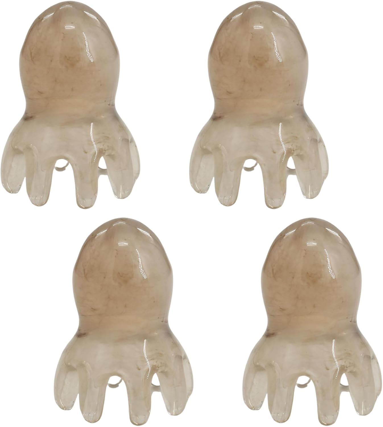 4PCS Scalp Massage Tool, Handheld Octopus Head Massager Scalp, 8 Foot Acupuncture Points for Head and Body Relaxation, Hair Growth