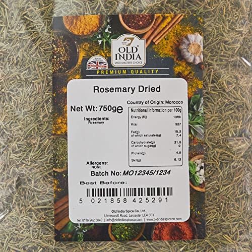 Old India Rosemary Dried 750 g