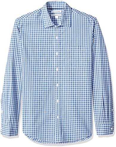 Amazon Essentials Men's Long-Sleeve Casual Poplin Shirt