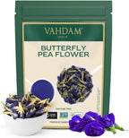VAHDAM, Butterfly Pea Flower Tea (1.76oz) 100+ Cups | Delicate & Earthy | Vacuum Sealed for Freshness | Butterfly Pea Flower Loose Leaf | Brew Iced Tea, Cooking, Mocktails & Cocktails