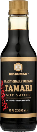 Kikkoman Naturally Brewed Tamari Soy Sauce 10 Fl oz - No Artificial Preservatives Added