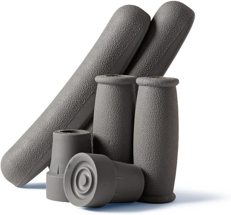 Medline Crutch Accessory Replacement Kit, Gray