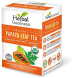 Organic Papaya Leaf Extract Tea For Platelets 24bags - Papaya Enzymes Natural Blood Platelet Tea - For Immune Gut & Digestive Health - Made in the USA