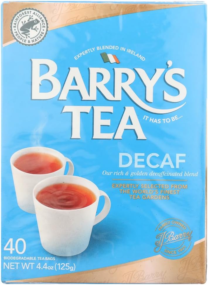 Barrys Tea Decaffeinated 40 bag x 2 (250g) (80 count)