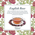 Whittard of Chelsea - Tea Discoveries English Rose Caddy - Black Loose Leaf Tea, Vegetarian, Vegan Friendly, Resealable Tin (100g, 1ct)
