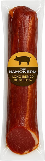 The Hamoneria: Lomo Iberico Bellota Cured Spanish Pork Loin, 1 Unit | Premium 100% Acorn-Fed Iberian Lomo, Authentic Dry-Cured Charcuterie, Rich Flavor, Gourmet Meat