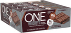 ONE Protein Bars, NEW Hershey's Double Chocolate, Gluten Free with 18g Protein and 3g Sugar, Pantry Staples 2.12 oz (12 Pack)
