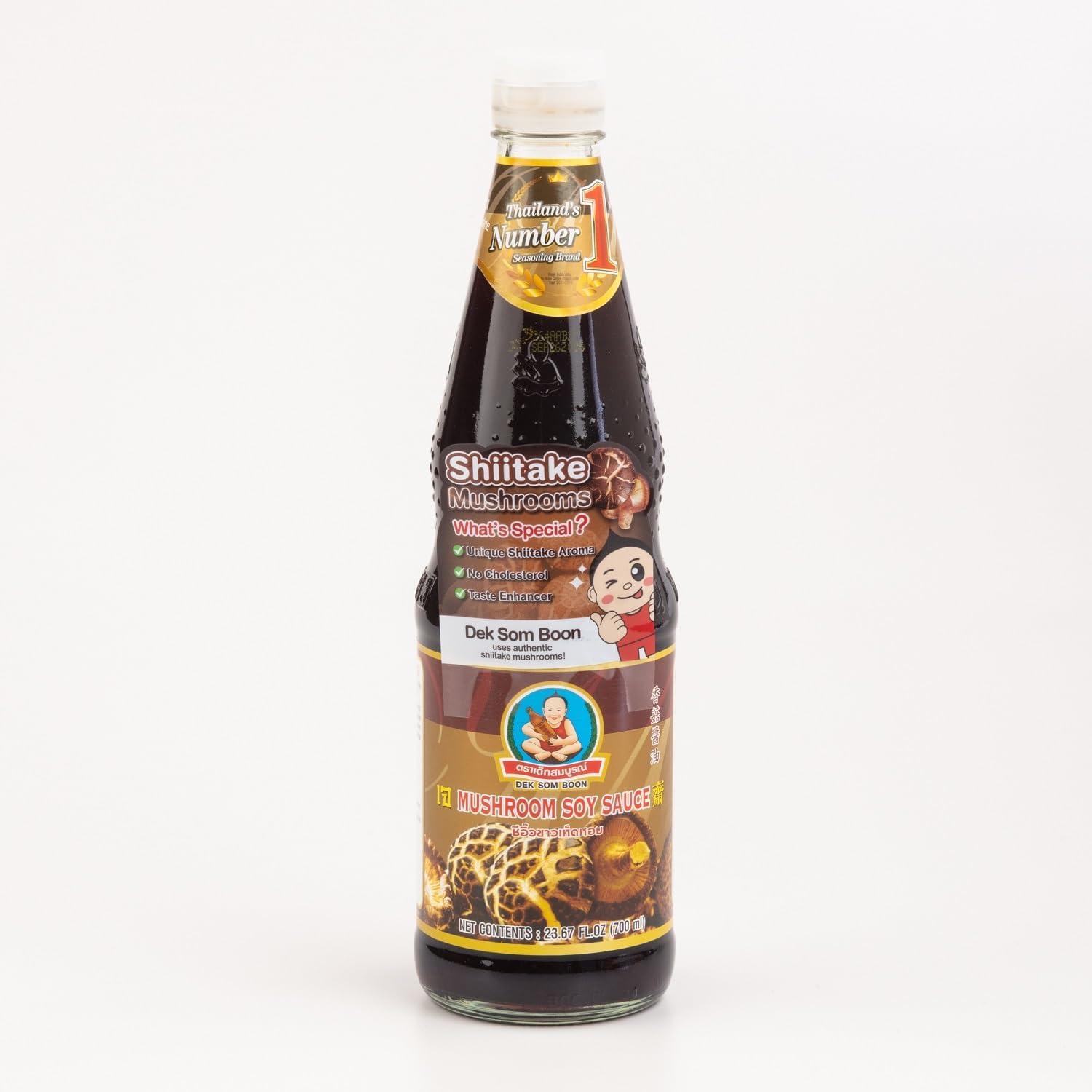 Healthy Boy Brand Mushroom Soy Sauce, 22 oz (Pack of 12) - Naturally Brewed, Vegetarian-Friendly, Ideal for Stir-Fries, Soups & Marinades, Authentic Asian Flavor