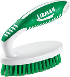 Libman Commercial 15 Small Scrub Brush, Polypropylene, 1.75" x 4.5" scrubbing Surface, Green and White (Pack of 6)