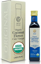 AVVI Organic Coconut Vinegar with Nectar - Premium Gourmet Balsamic Vinegar Alternative, Condiment for Healthy Cooking, Salad Dressing, Pickling,Marinades (Original)