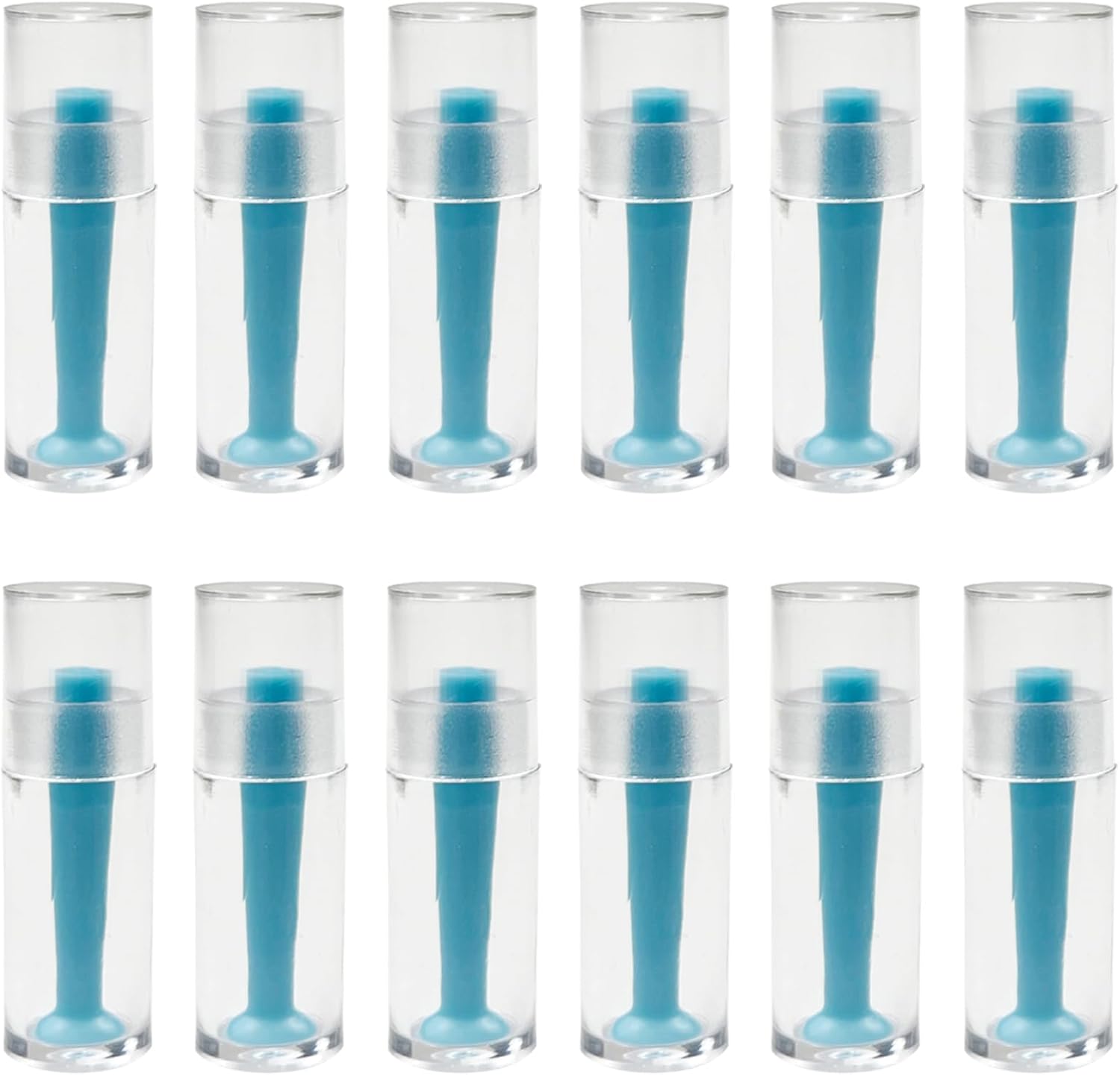 12-Pack Silicone Hard Contact Lens Remover Tools – Hard Scleral Lens Applicator with Suction Cup Grip(Blue)