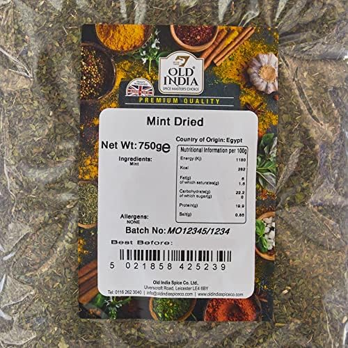Old India Mint Dried 750 g