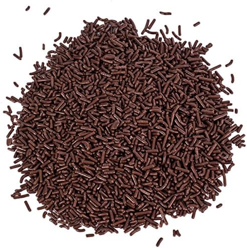 A Great Surprise Chocolate Sprinkles - 2.2 Pounds - Chocolate Jimmies for Ice Cream - Holiday Toppings for Baking, Cake Decorating, Cookies, Cupcake