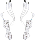 Discount TENS - Lead Wires, Port Doubler, 2.35mm Shielded Plug to Four 2mm Pin Connectors - Pack of 2