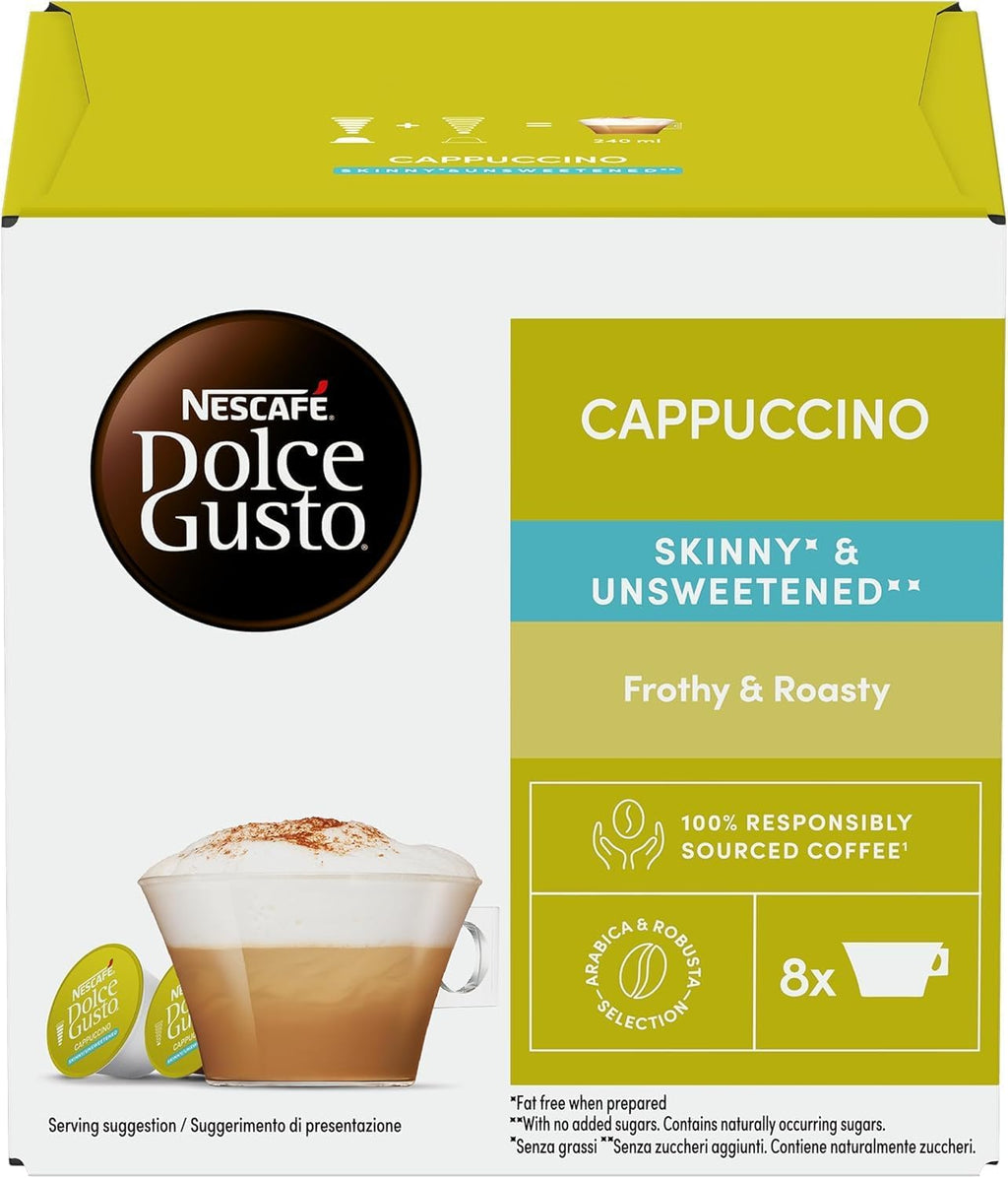 Nescafe Dolce Gusto Skinny Cappuccino 16 Pods Pack Of 4