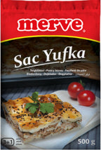 Merve Pastry Leaves Square phyllo dough pastry 500 Gram (17.6oz)