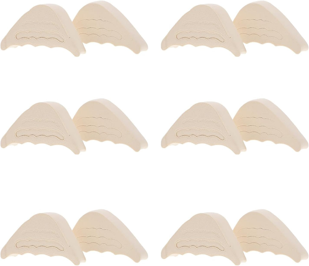 6 Pairs High Heel Shoe Front Filler Toe Protection Pads Thickened Forefoot Insoles for High Heels Nude Tone Pads to Prevent Toe Pressure Shoe Accessories for Women