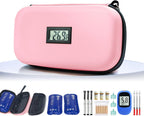 Gosemai TSA Approved Insulin Cooler Travel Case Medication Cooler for Travel with Thermometer Temperature Display Diabetic Medication Organizer Medical Travel Cooler Bag with 2 Ice Pack