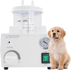 Portable Veterinary Suction Machine for Home Use with 1000ml Capacity, 110V Electric Suction Machine with Adjustable Power, Low Noise