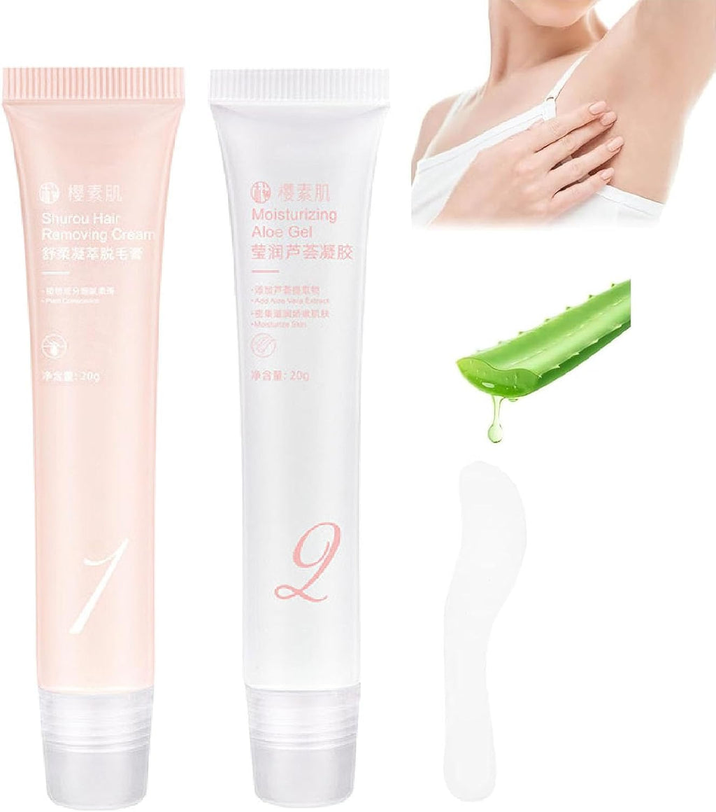 Auures Hair Removal Cream, Auures Facial Hair Removal Cream Kit, Painless Auures Hair Removal, Facial Hair Removal Creams For Women With Scraper